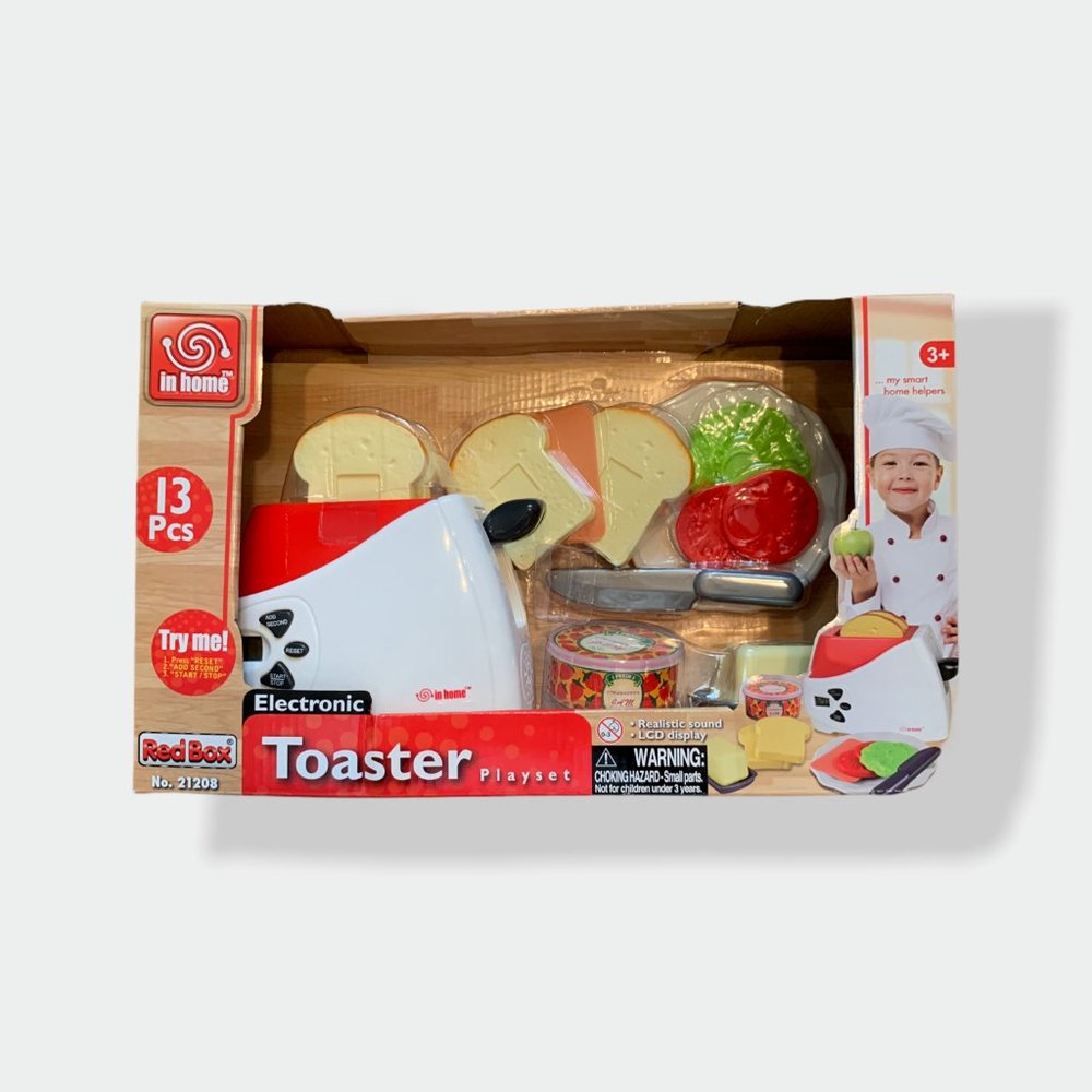Electronic Toaster Maker Playset 13 Pieces Age 3+